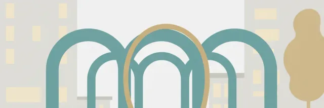 An empty bicycle rack on a city sidewalk with a single cut cable lock looped through it, flat vector illustration in muted tones.